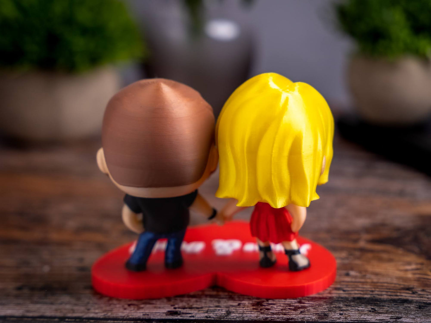 Pärchen POP Figuren - Personalisierbar: Name Haare Gesicht Farben und vieles weiteres